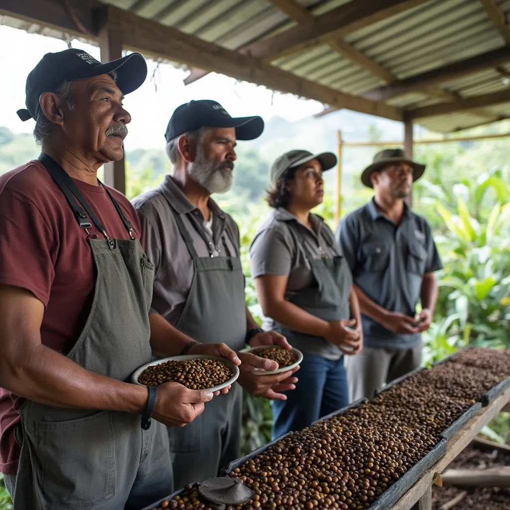 Taller de capacitación para caficultores en Panamá