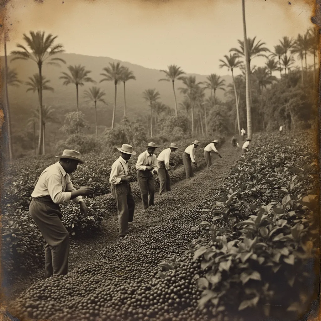 Plantación de café histórica en Panamá